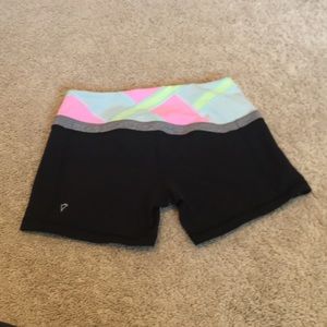Ivivva reversible black yoga shorts